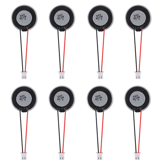 8Pcs 2W 8 Ohm Small Speakers Metal Shell Round Internal Magnet Loud Speaker Micro Internal for DVD, EVD, Mini Multimedia Loudspeaker