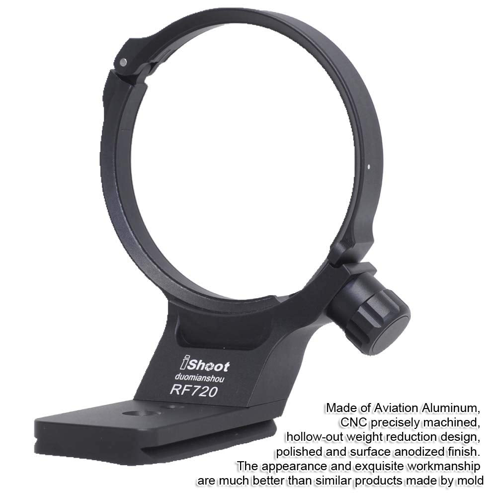 iShoot Metal Tripod Mount Ring Lens Collar Compatible with Canon RF 70-200mm f/2.8L is USM E(III), Lens Support Holder Bracket Bottom is Arca-Swiss