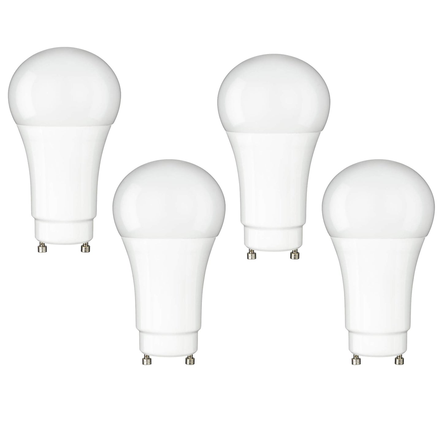 4 Pack Sunlite GU24 Base LED Bulb, Dimmable, 10 Watt (60 W Equivalent), CFL Replacement, 2700K Warm White, 800 Lumens, 25000 Hour Life Span