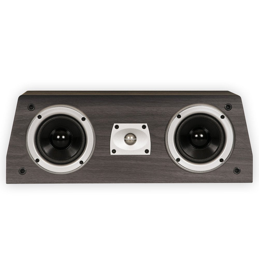 Theater Solutions C1 Bookshelf Center Channel Speaker Surround Sound Home Theater, Black