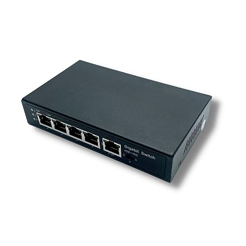 4 Port Gigabit PoE Extender with IEEE 802.3bt Uplink - Power Over Ethernet PoE+ Passthrough Switch with VLAN & 500 ft. Range Extension - Supports