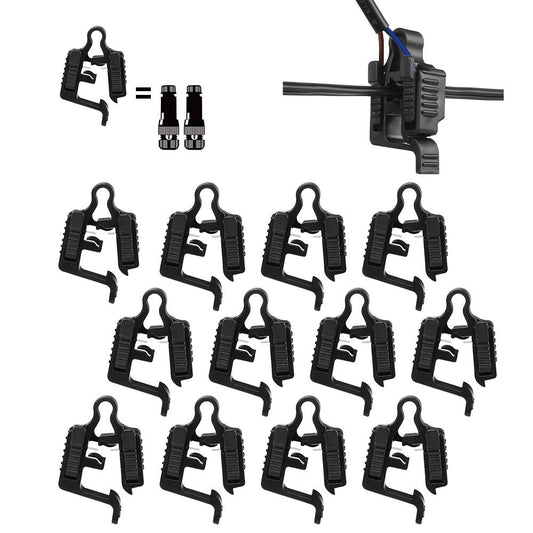 QITIM 12 Pack Low Voltage Wire Connector, 12-18 Gauge Landscape Lighting Cable Connector Waterproof for Outdoor Path Lights, Spotlights, In-ground