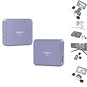 SHIMBOL TP Nano Wireless Video Transmission System Transmitter&Receiver for Phones and Cameras, 2000mAh Built-in Battery FHD Video 150m with 60ms