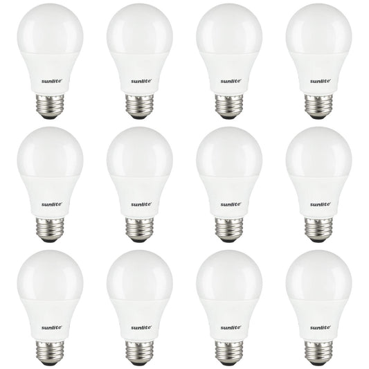 Sunlite 41220-SU LED A19 Light Bulbs, 15 Watts (100W Equivalent), 1500 Lumens, Medium Base (E26), Non-Dimmable, ETL Listed, 6500K - Daylight