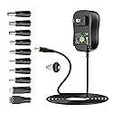 Basicvolt Universal Power Supply 5V 6V 7.5V 9V 12V 13.5V 15V 3A 2.5A AC DC Power Adapter 45W Wall Charger Cord with 5V 2A USB Port and 11 Tips…