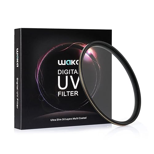 waka 52mm MC UV Filter - Ultra Slim 16 Layers Multi Coated Ultraviolet Protection Lens Filter for Canon Nikon Sony DSLR Camera Lens