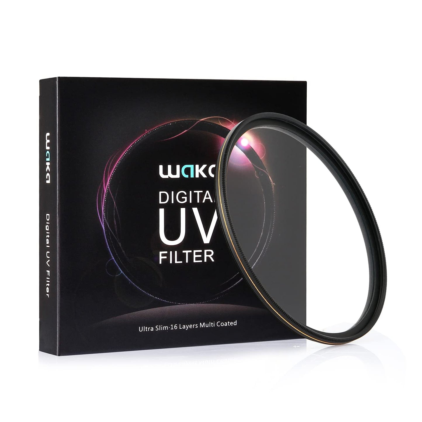 waka 58mm MC UV Filter - Ultra Slim 16 Layers Multi Coated Ultraviolet Protection Lens Filter for Canon Nikon Sony DSLR Camera Lens