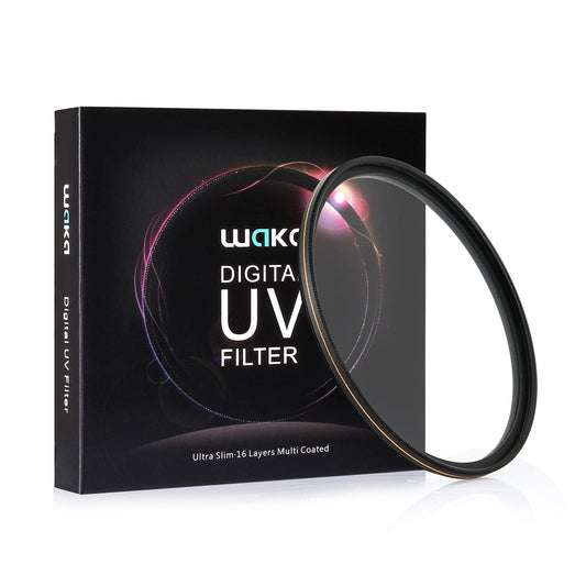 waka 58mm MC UV Filter - Ultra Slim 16 Layers Multi Coated Ultraviolet Protection Lens Filter for Canon Nikon Sony DSLR Camera Lens