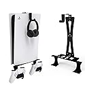 ZHSX Wall Mount for Ps5 Models,Ps5 Shelf Playstation Wall Mount Compatible with Ps5?Ps5 Pro and Ps5 Slim Disc Adjustable Length and Width Holds Two