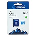 Everything But Stromboli 8GB MicroSD Memory Card for Kids Camera Class 10 U1 UHS-1 SDHC 8G Micro SD Card with Adapter