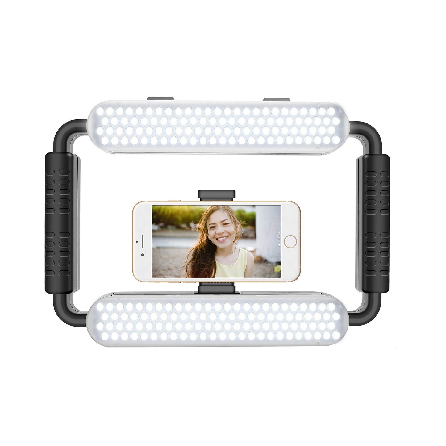 GVM Great Video Maker LED Ring Light 5600K Selfie Light, Smartphone Video Rig & Phone Video Stabilizer for Camera, Smartphone, Makeup, YouTube Setup