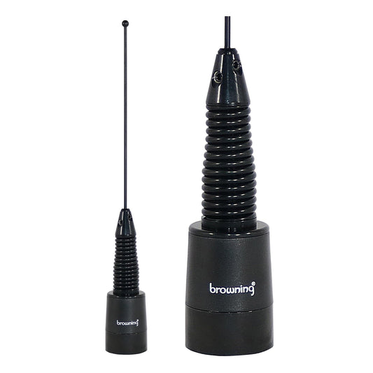 Browning® 160-Watt Wide-Band 380 MHz to 520 MHz Antenna with Spring and NMO Mounting (Black)