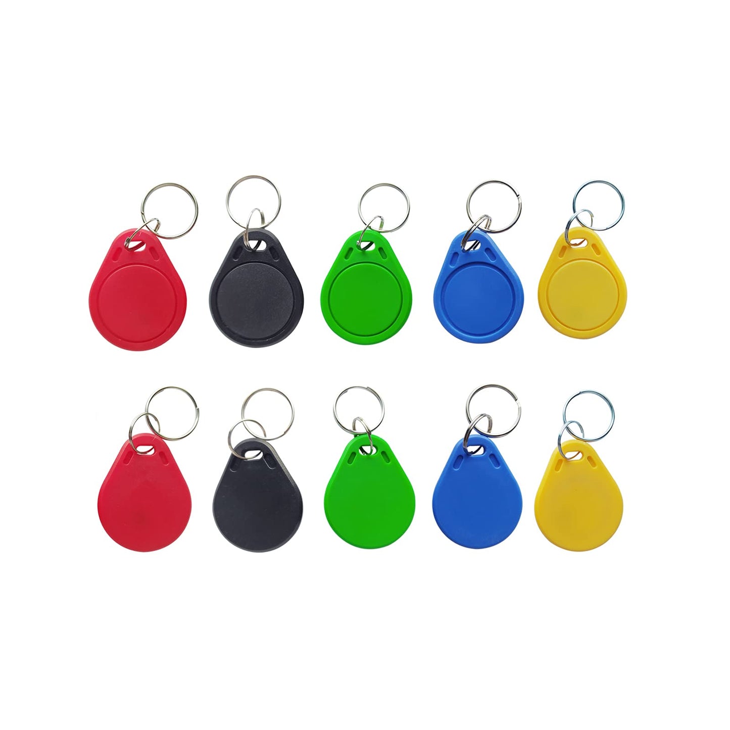 HECERE 125Khz RFID Key Fob Tag 125Khz Read Only TK4100 Compatible with EM4100/EM4200(Pack of 10)