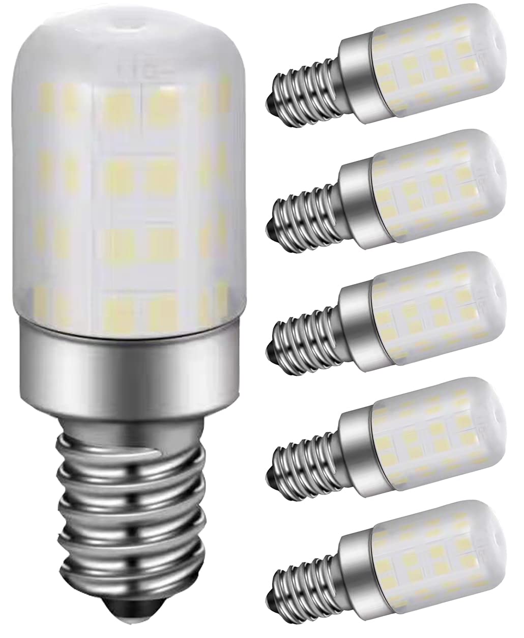 E12 Led Light Bulb 4W Equivalent 40W C7 Replacement Bulbs Clear Type B Candelabra Base Bulbrite Non-Dimmable Daylight White 6000K 5Pack