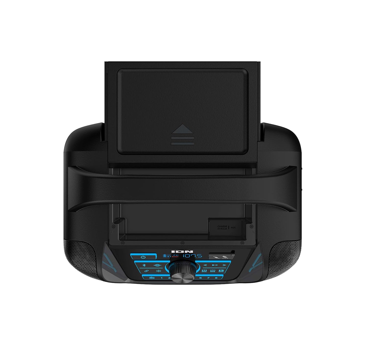 ION Sport 320-200 Watt Outdoor Bluetooth Party Speaker with Rechargeable Battery, FM Radio, Lights, USB Charging, App, Omni-Directional Sound