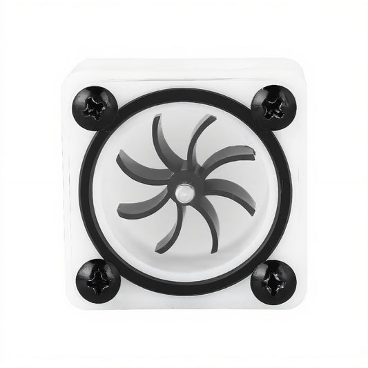 Water Cooling Meter,2Way G1/4 Thread Revolving Speed Water Cooling Meter Indicator for PC Water Cooling System (2 Way)