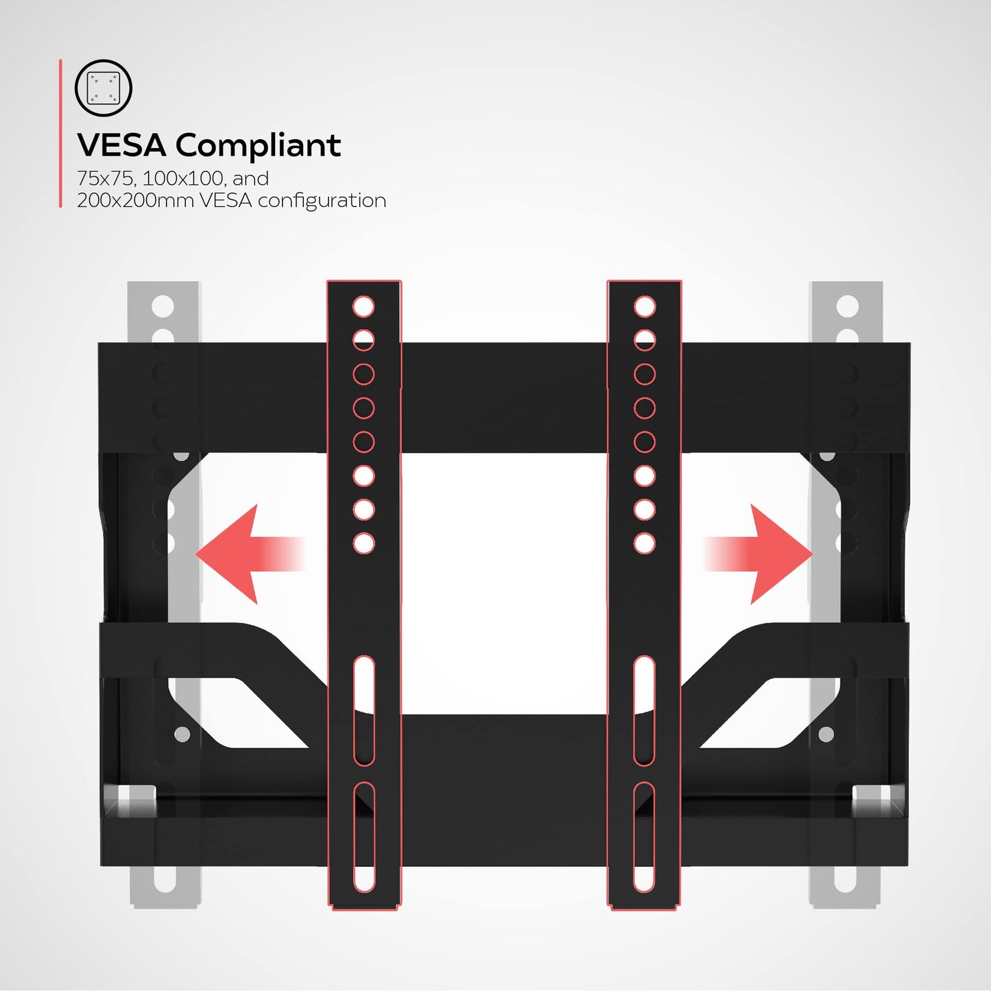 Low Profile TV Wall Mount - CTA TV Wall Mount with Compartment for PC or Console - for 14 to 42 inch LED LCD & Plasma TV’s and Monitors - VESA Bracket