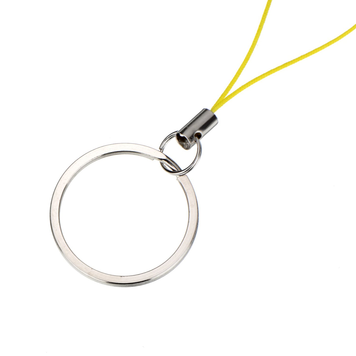 Bememo 20 Pieces Nylon Keychain Lanyard for USB Flash Drive Key Fob Lanyard with Color Strap String Bulk Short Key Ring Loop for ID Card Mp3 Player