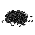 uxcell M5 x 10mm Black Zinc Plated Phillips Computer PC Case Fan Screw 200pcs