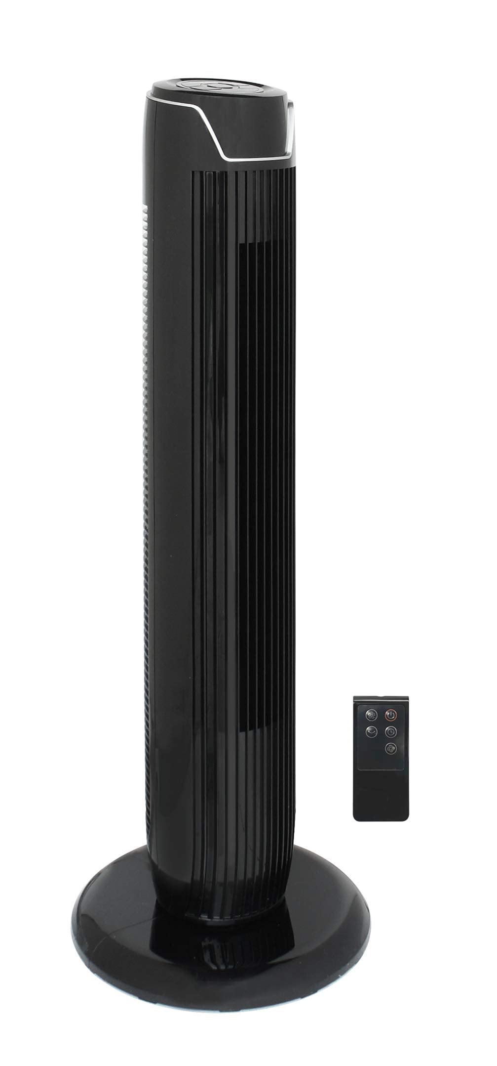 SPT SF-1536BKB: Tower Fan with Remote and Timer in Black