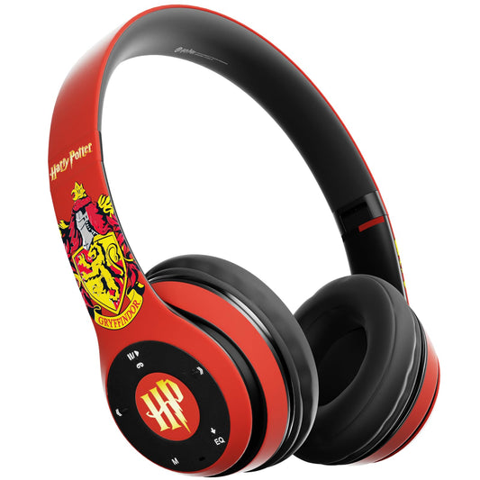 Harry Potter Gryffindor Bluetooth Headphones with Built in Mic | Officially Licensed Wireless Headphones, Foldable Headset | Harry Potter Gifts…