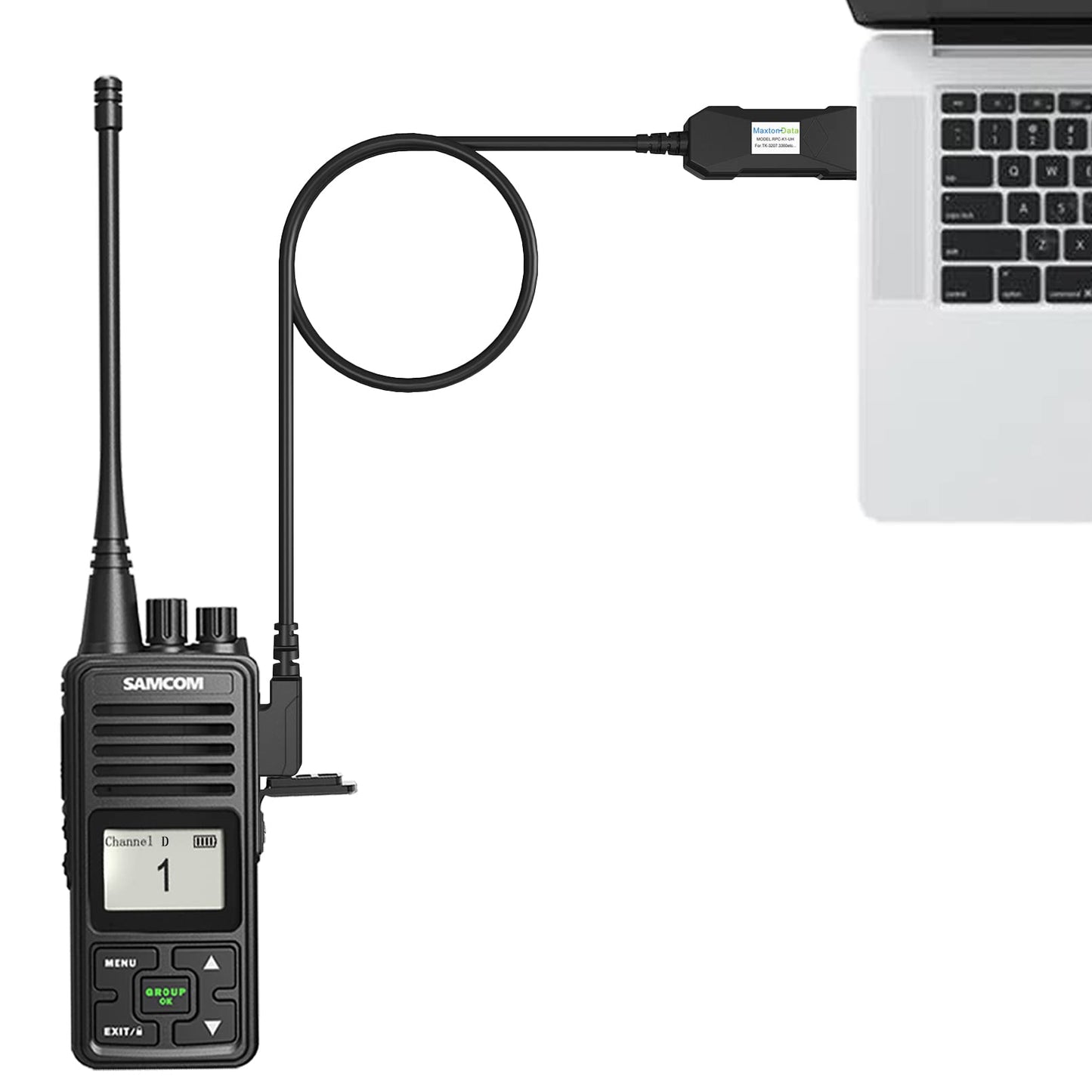 SAMCOM Radio Programming Cable USB Plug & Play No Driver Needed for Windows System Compatible FPCN30A FPCN10A Two Way Radio