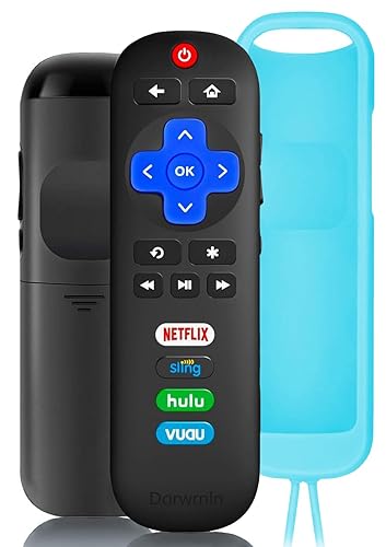 Universal Replace Remote for All Roku TCL Hisense ONN TV, with Luminous Protective Case, RC280 Replacement for TCL Roku/Hisense Roku/ONN Roku/Sharp