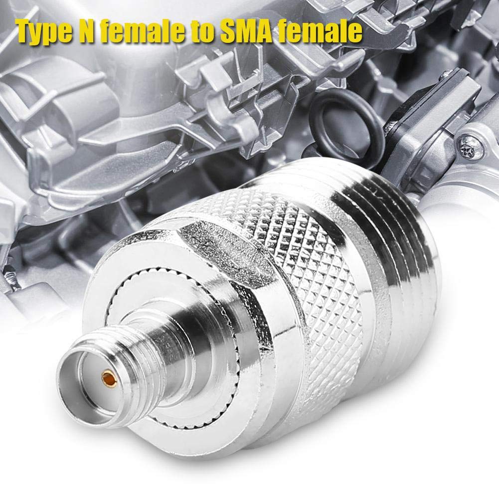 N Female to SMA Female RF Connector, 2 Pcs 50Ω Impedance Coaxial Adapter Test Converter 0-6Ghz Frequency, Leads and Probes