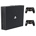 HIDEit Mounts 4P Bundle, Wall Mounts for PS4 Pro and Controller, Steel Wall Mount for PS4 Pro and 2 Controller Mounts to Safely Store Your PS4 Pro