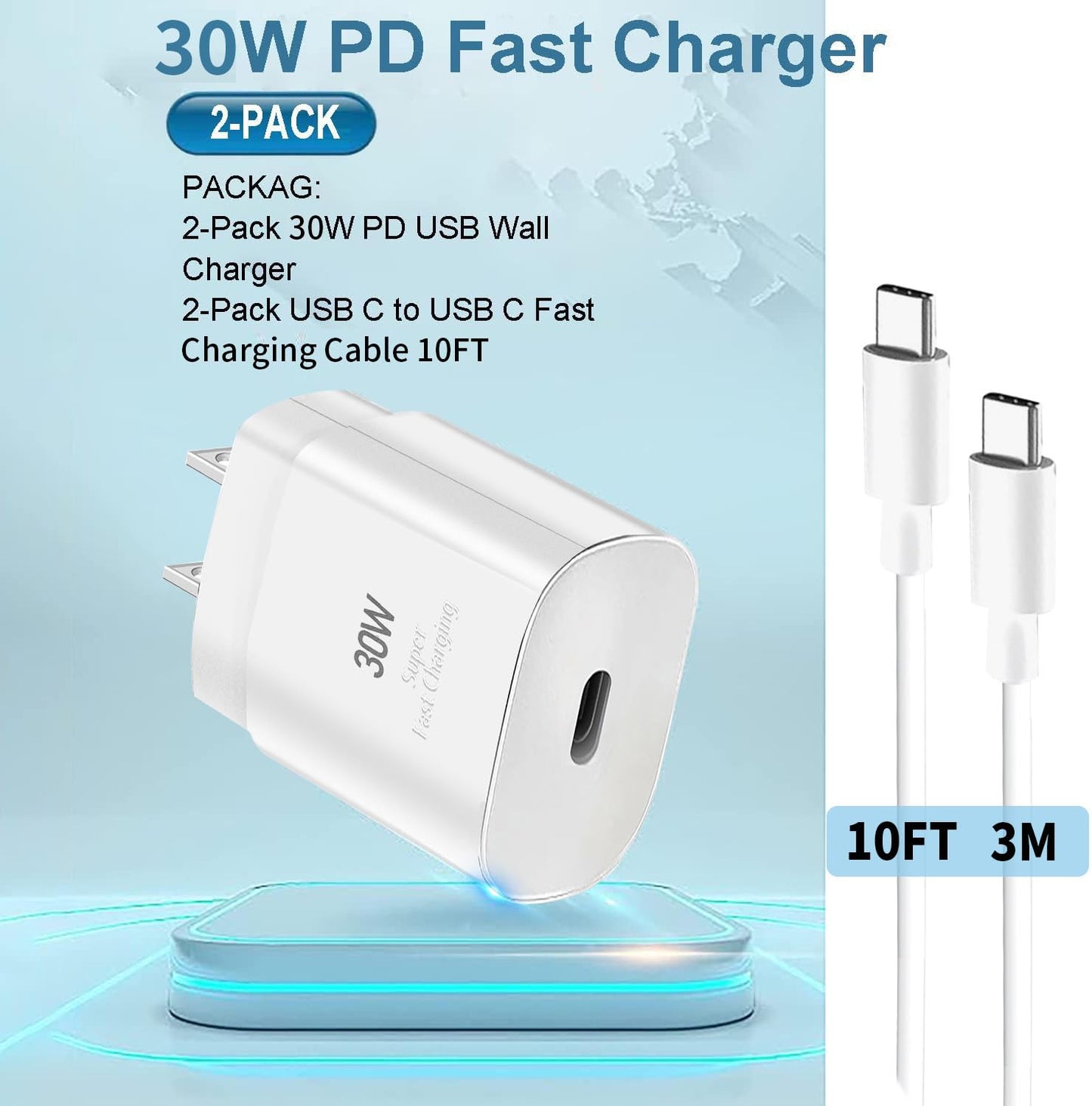 30W USB C Charger Samsung Super Fast Charger Type C for Samsung Galaxy S25 Ultra/S25+/S24/S24 Ultra/S23/S23+/S22 Ultra,Z Fold 4/Fold 5/Fold 6/Fold 7