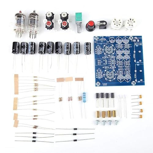 TOPINCN 6J1 Vacuum Electron Tube Valve Preamp Amplifier Board Headphone Amp Parts Preamplifier Kit AC12V 0.8A