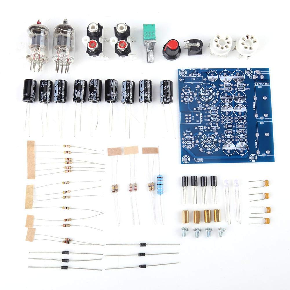 TOPINCN 6J1 Vacuum Electron Tube Valve Preamp Amplifier Board Headphone Amp Parts Preamplifier Kit AC12V 0.8A