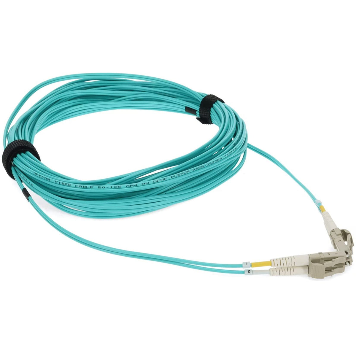 AddOn 10m LC (Male) to LC (Male) Aqua OM4 Duplex Fiber Plenum-Rated Patch Cable