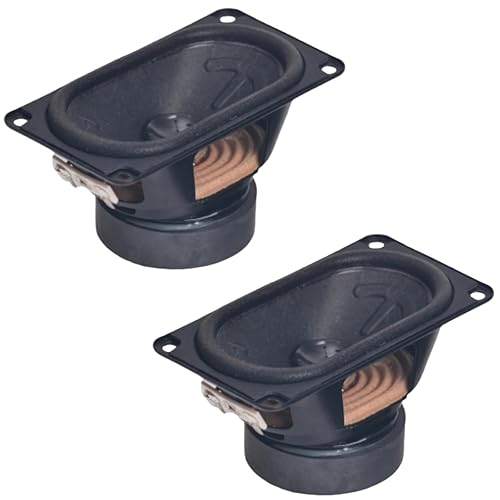 2Pcs Full Range Rectangular Speakers 48×90mm 8 Ohm 20W Racetrack Speaker for Arduino