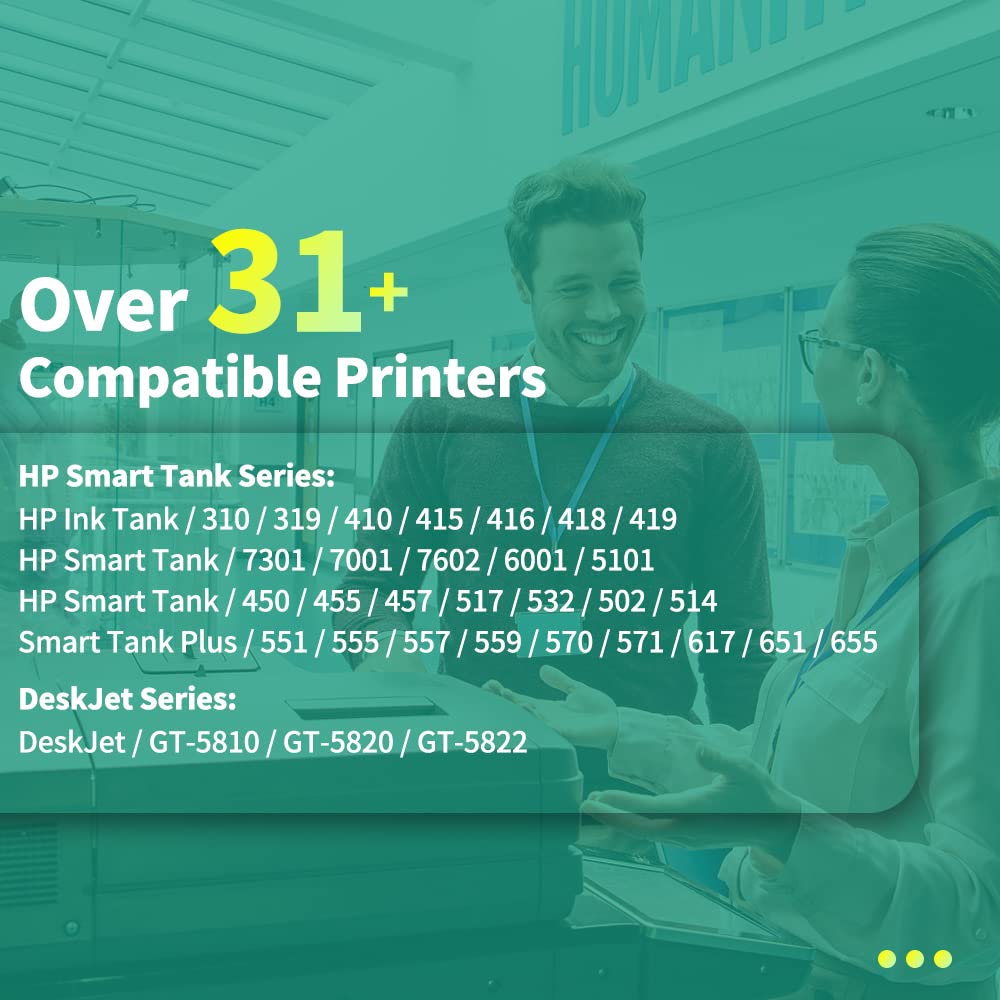 Compatible with HP 32 32XL Ink for HP Smart Tank 7602 7301 6001 5103 5101 5000 5102 757 7601 7601 755 6002 7302 7001 Smart Tank Plus 551 651 455 457