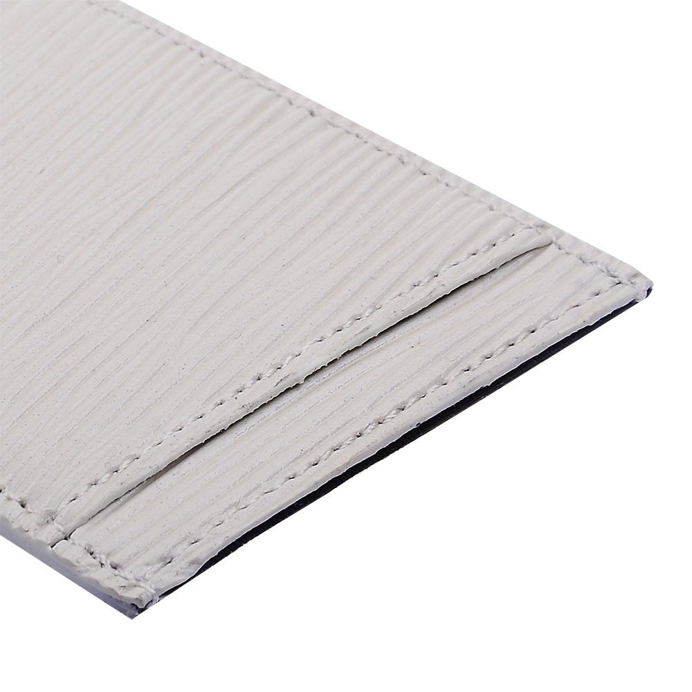 CUBE Stick On - Ultra-Thin Wallet/Card Holder for iPhone/Samsung/LG & More - White Wave Texture