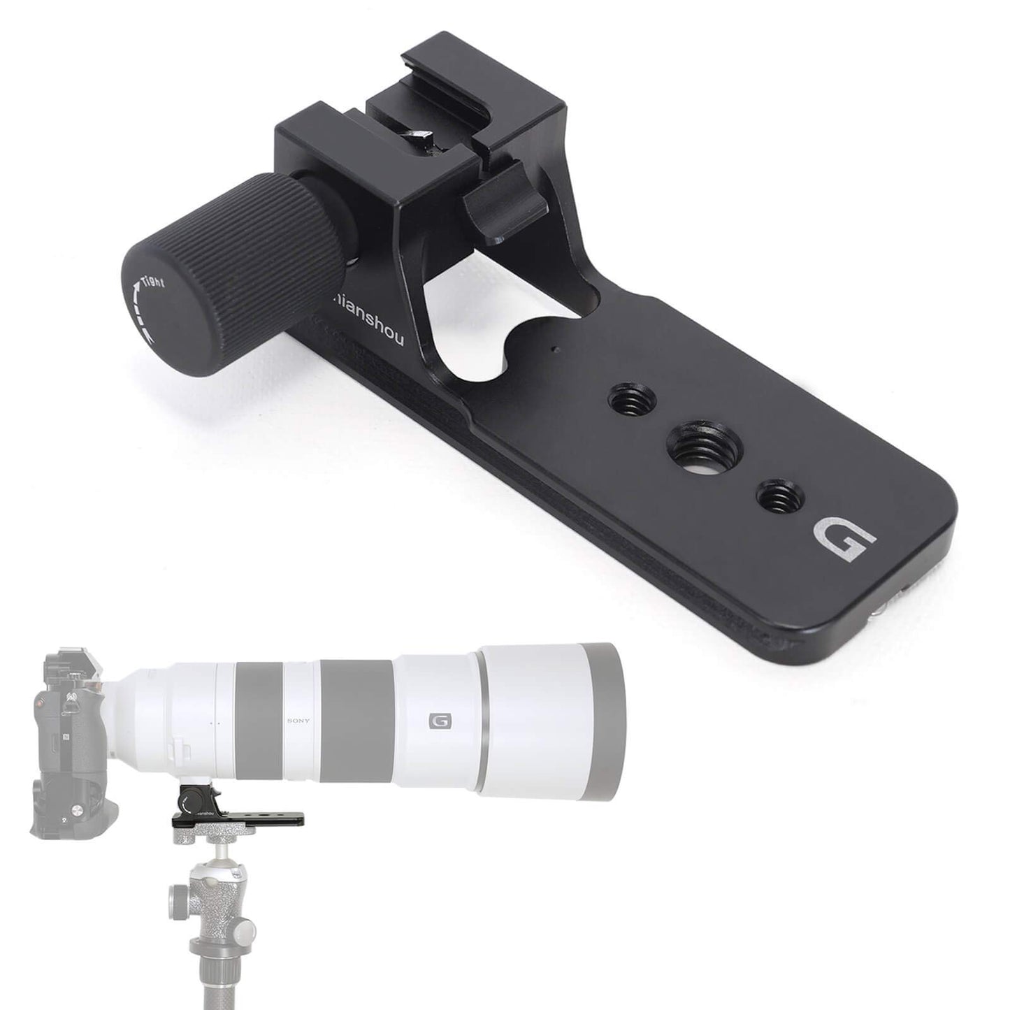 iShoot Replacement Lens Foot IS-THS260 for Sony FE 200-600mm f/5.6-6.3 G OSS Super Telephoto Zoom E-Mount Lens SEL200600G - Arca-Swiss Style