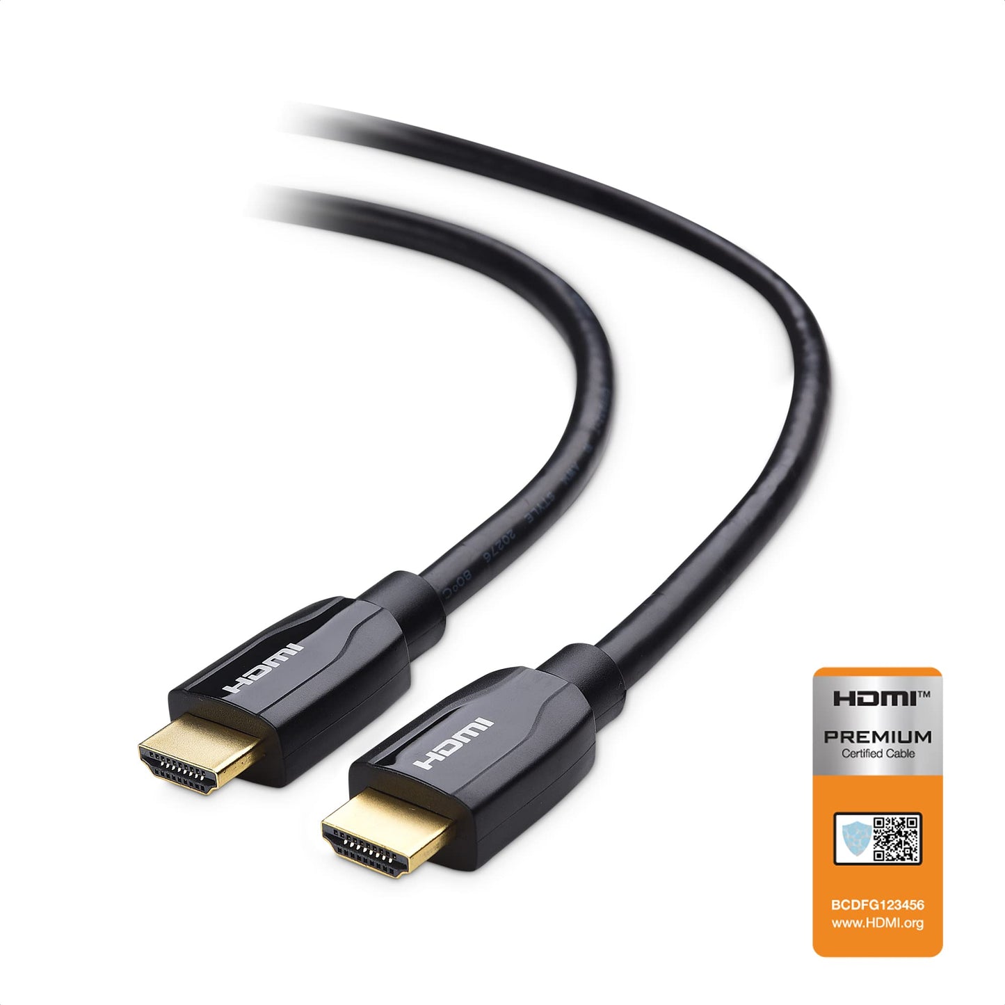 Cable Matters [Premium Certified] HDMI Cable 6 ft (Premium HDMI Cable) with 4K@60Hz and HDR Support in Black