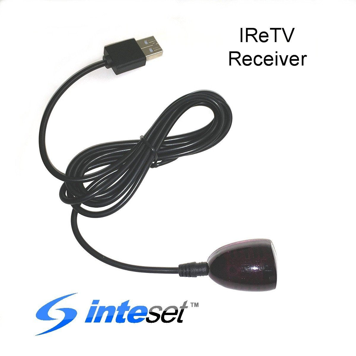 Inteset 4-in-1 Universal Backlit Remote & IReTV IR Receiver Combo. for Streamers That Have no IR Receiver Built in, Including F-TV, Nvidia Shield (2nd