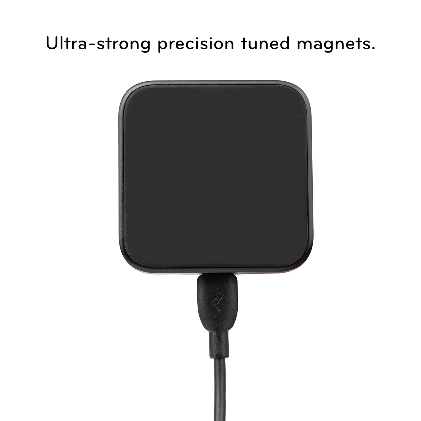 Peak Design Mobile Charging Car Mount, Black, Qi1 Charging, Mounts to Dash or Console, Connects to Mobile Cases, MagSafe Compatible, for iPhone