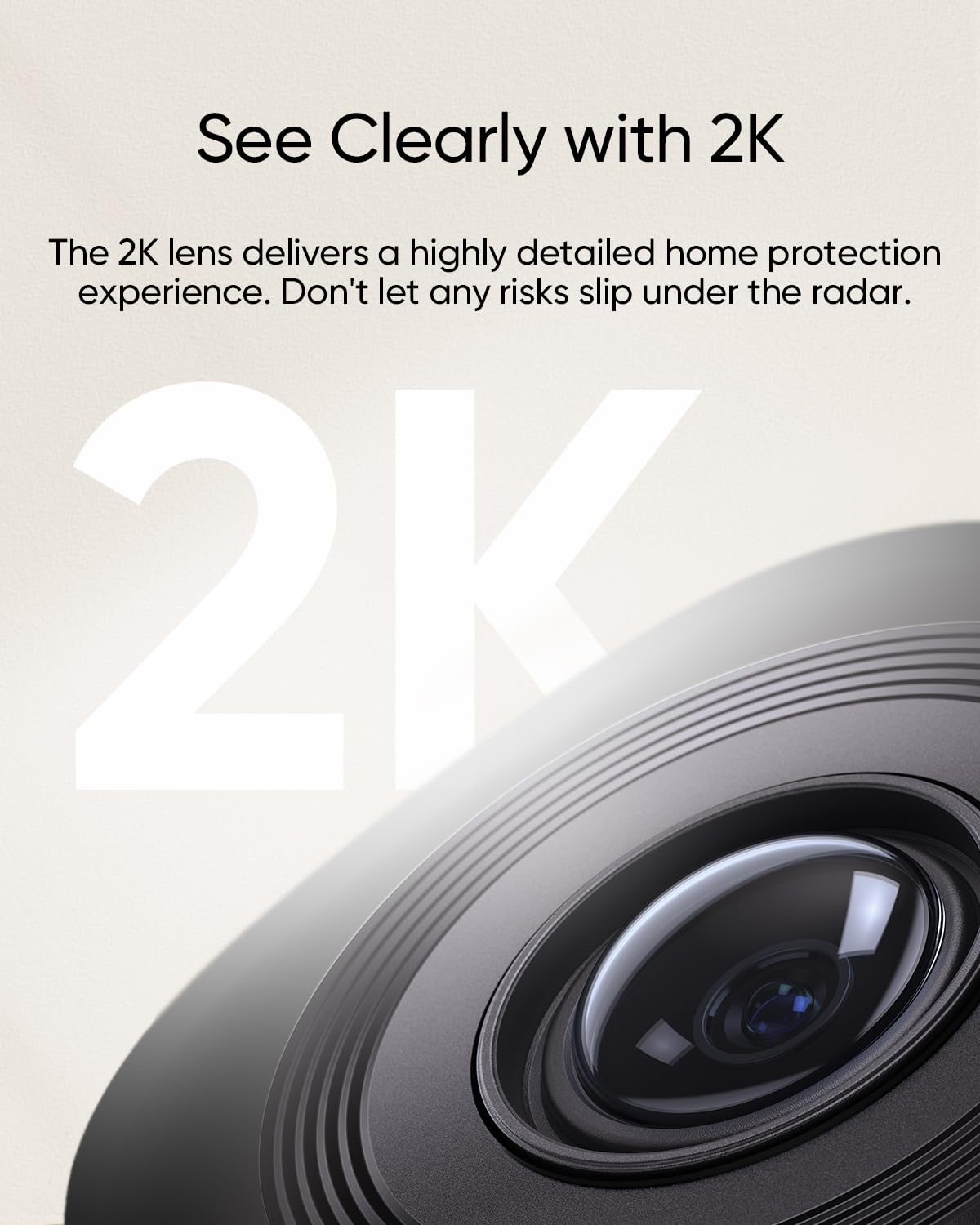 eufy Security Indoor Cam C220 | 2K Resolution Smart Security Camera with 360° coverage, Human/Motion Detection, AI Tracking, Compatible with Alexa