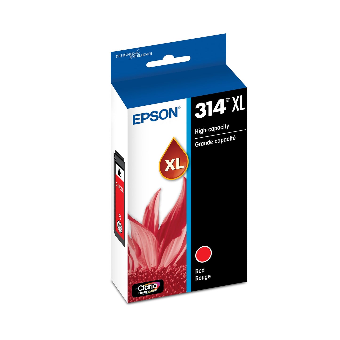 EPSON 314 Claria Photo HD Ink High Capacity Red Cartridge (T314XL820-S) Works with Expression XP-15000