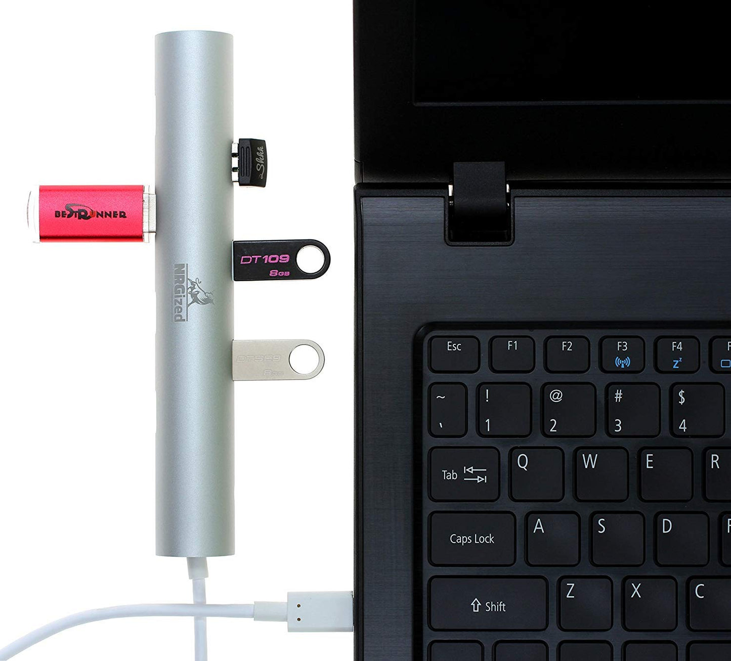 2 Pack USB C to USB 3.0 Adapters - 4 Ports + 7 Ports USB C Hubs (Type C to USB adapters) - Compatible with MacBook Pro, iPad Pro, XPS, Chromebook