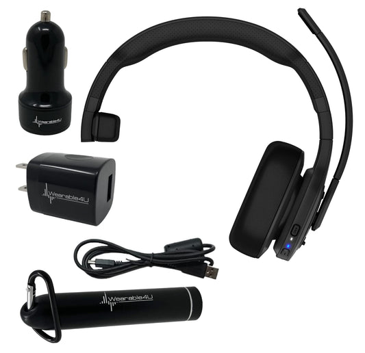 Wearable4U Garmin dezl Headset 100, Single-Ear Premium Trucking Headset, Active Noise Cancellation, Superior Battery Life and Memory Foam Ear Pads…