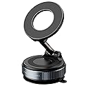 MARUVI Vacuum Magnetic Phone Holder for Car,2800gf Strong Magnetic Phone Mount,360° Adjustable & Reinforced Suction Cup for Dashboard/Mirror,Car Phone