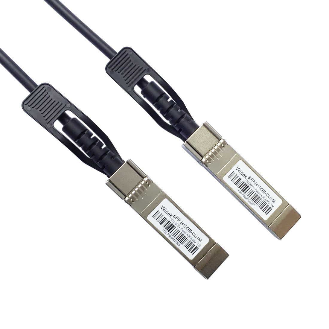 Wiitek 10G SFP+ DAC Cable 2M, 10Gbase-CU, SFP+ Direct Attach, Compatible with Cisco, Ubiquiti, TP-Link, Mikrotik, More