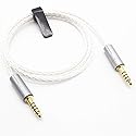 Youkamoo 4.4mm Male to Male Balanced 5 Pole 8 Core Silver Plated Headphone Adapters Cable Silver Plated Aux Cable 1m