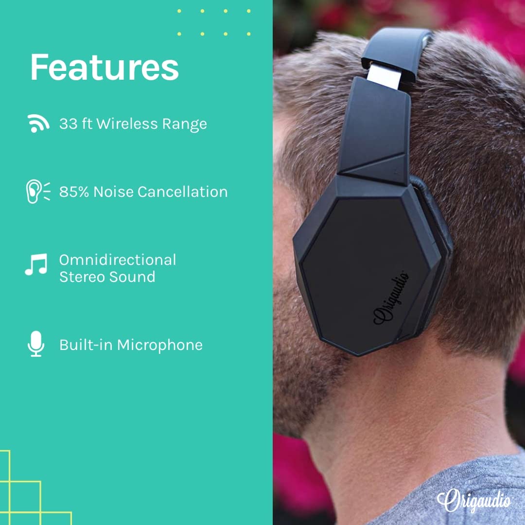 Origaudio Wrapsody Bluetooth Headphones - 85% Noise Canceling - True Wireless