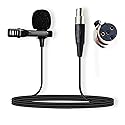 Nicama LVM5 Omni-Directional Lavalier Microphone 4-pin XLR Output Compatible with Shure Wireless Microphone Belt Pack Transmitter T1, ULX1, UR1, PG1