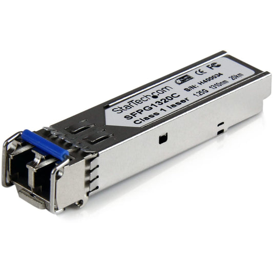 StarTech.com Cisco GLC-LH-SMD Compatible SFP Module - 1000BASE-LH - 1GbE Single Mode Fiber SMF Optic Transceiver - 1GE Gigabit Ethernet SFP - LC 20km